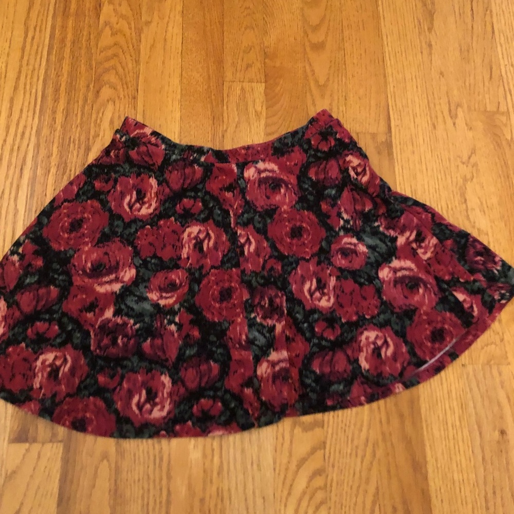 floral skater skirt